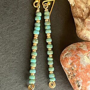 Morse Code F*ck ICE Earrings • Seed Bead Dangle Earrings • Political Statement